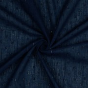 COTTON CRINKLE DOBBY LUREX GOLD NAVY (thumbnail) #2