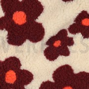 TEDDY FLOWERS BEIGE/WINE RED (thumbnail) #2