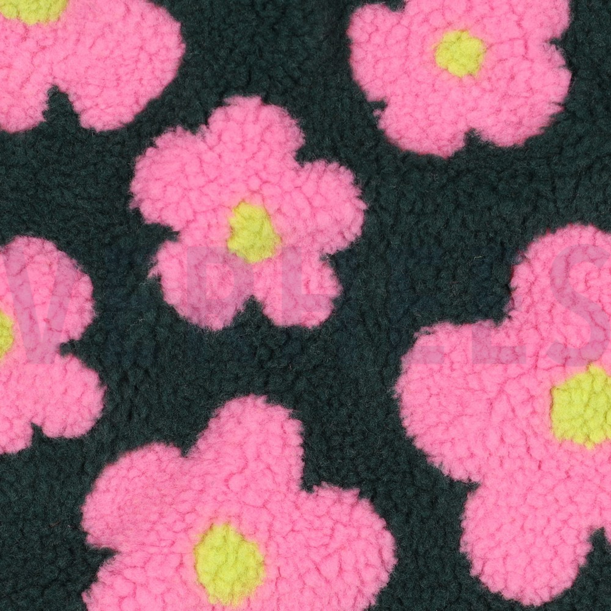 TEDDY FLOWERS ARMY GREEN/PINK (high resolution) #2