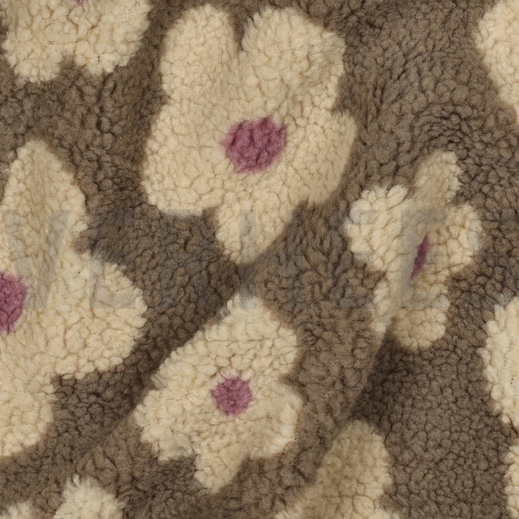 TEDDY JACQUARD FLOWERS TAUPE / BEIGE #2