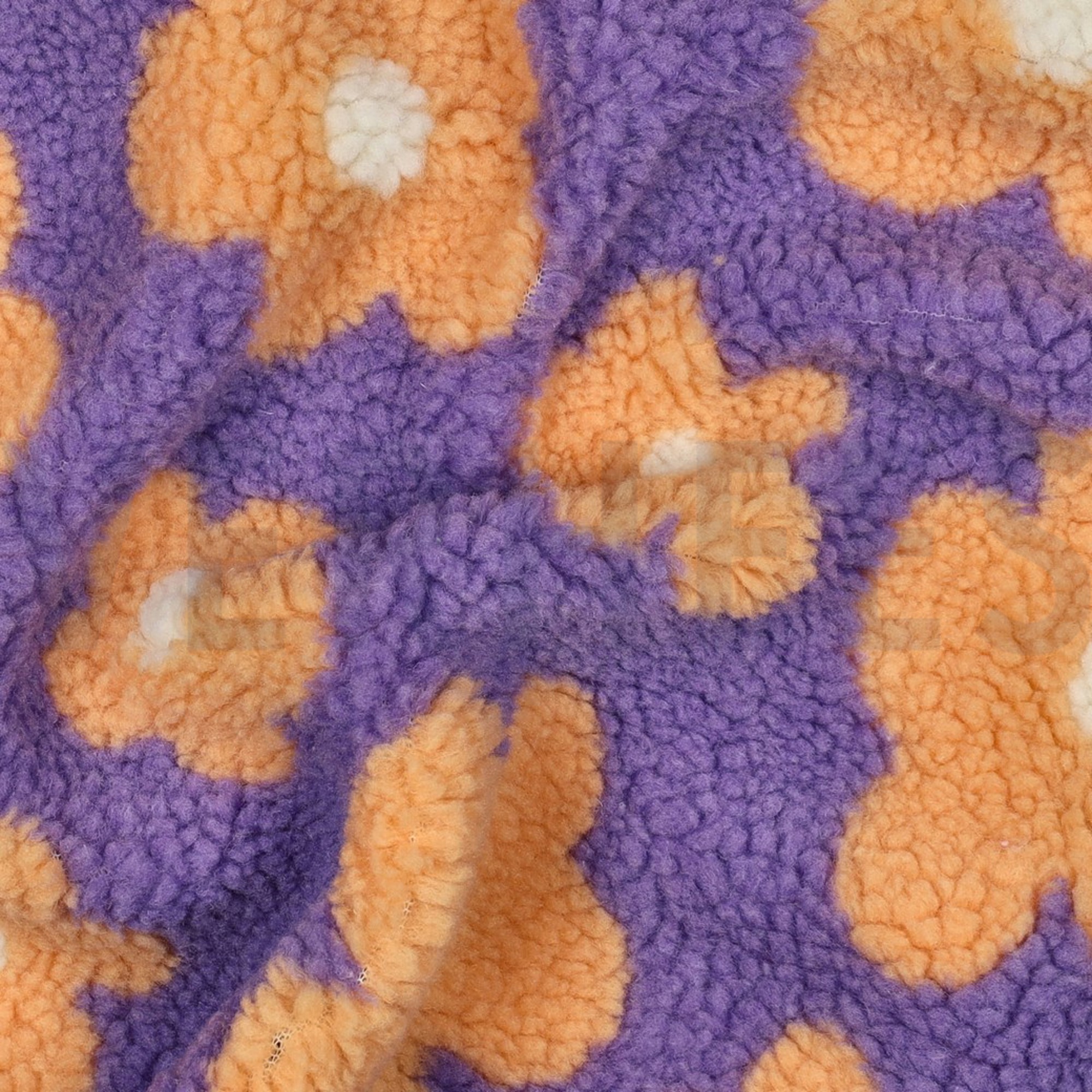 TEDDY JACQUARD FLOWERS LILAC / APRICOT (high resolution) #2