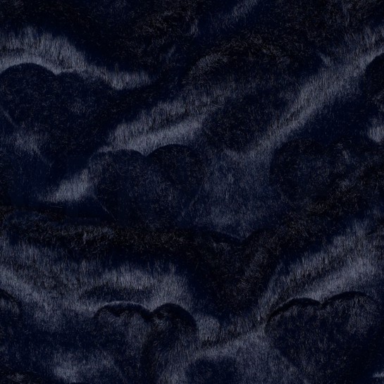 KUNSTPELZ HERZEN MARINEBLAU #7