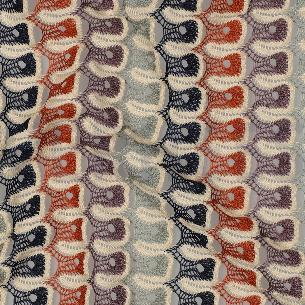 CROCHET NAVY / BRIQUE #2