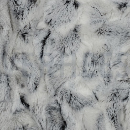 FAUX FUR ANIMAL SKIN BLACK #7