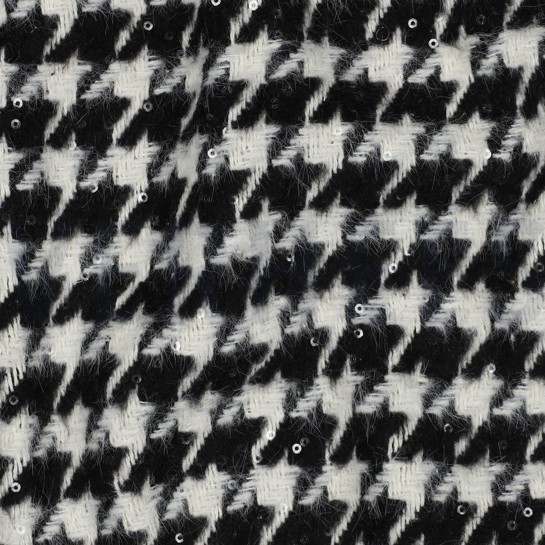 PIED DE POULE PAILLETES ZWART #7