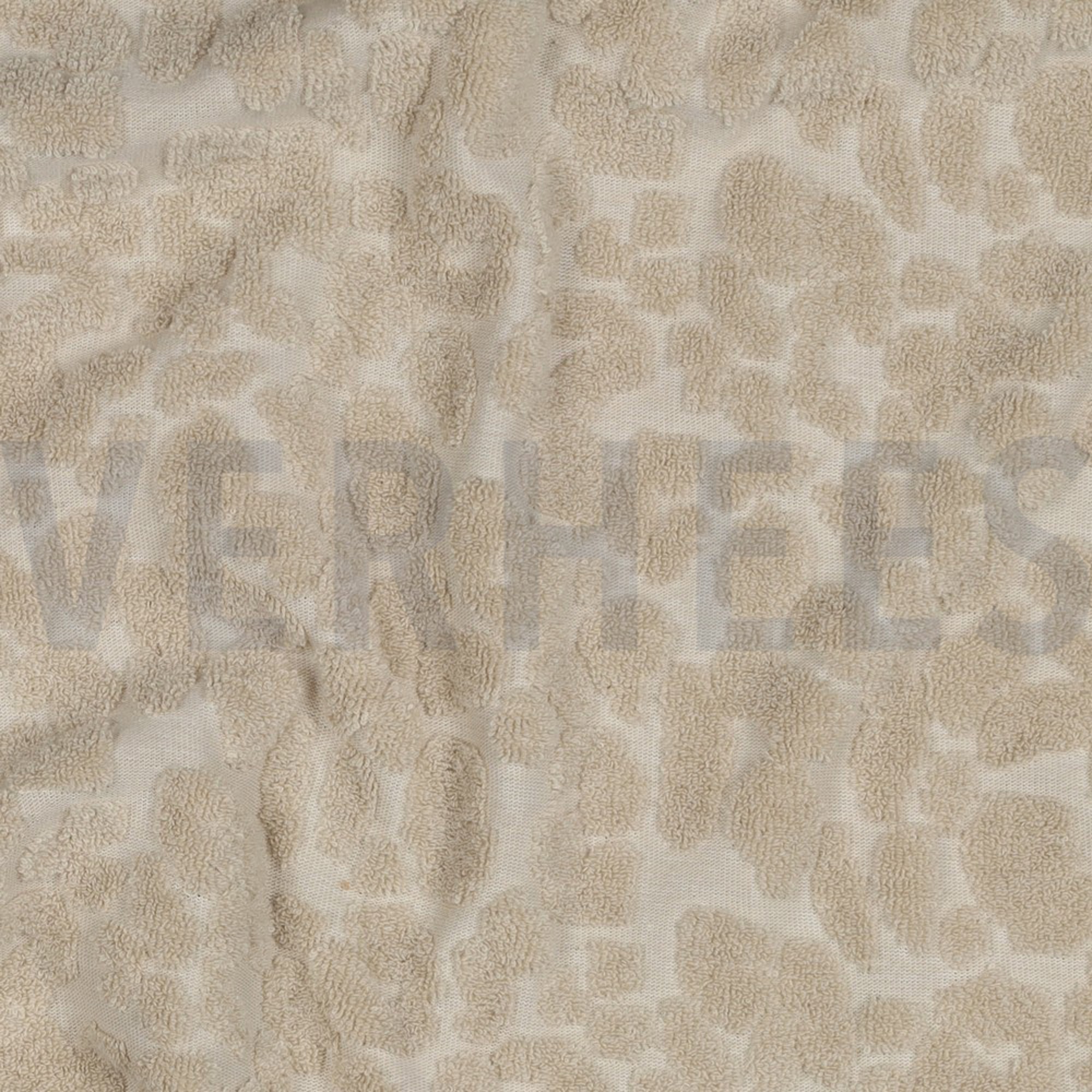 COTTON TOWELING KNIT ANIMAL SKIN SAND (high resolution) #2