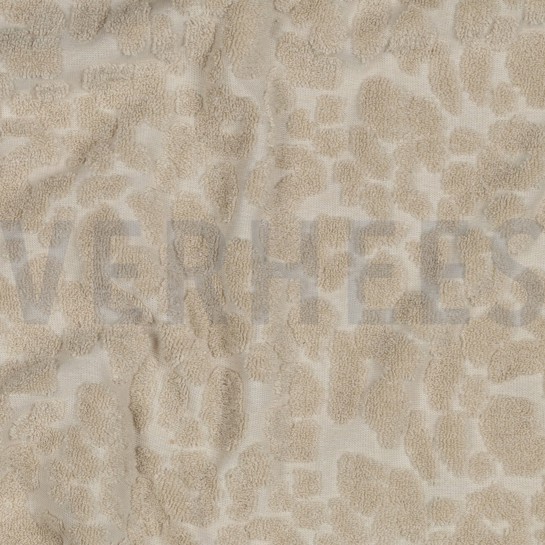 KATOEN BADSTOF GEBREID DIERENHUID ZAND #7