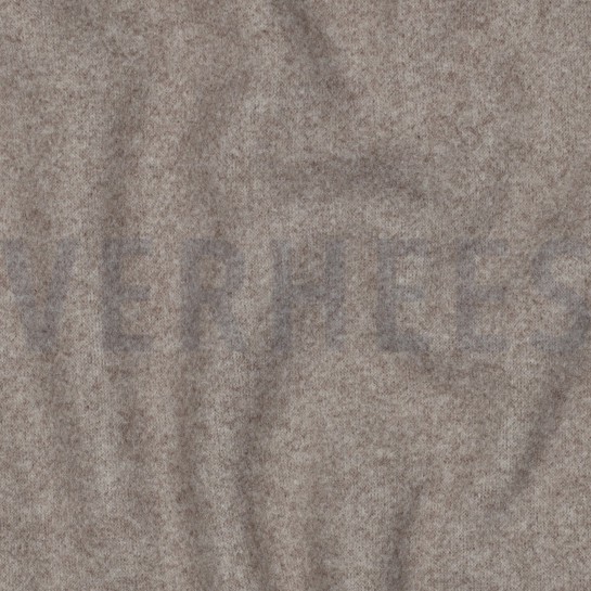STRICK WOLLLOOK TAUPE MELIERT #7