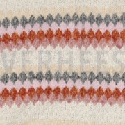 KNITTED YARN DYED STRIPES DARK ROSE (thumbnail) #2