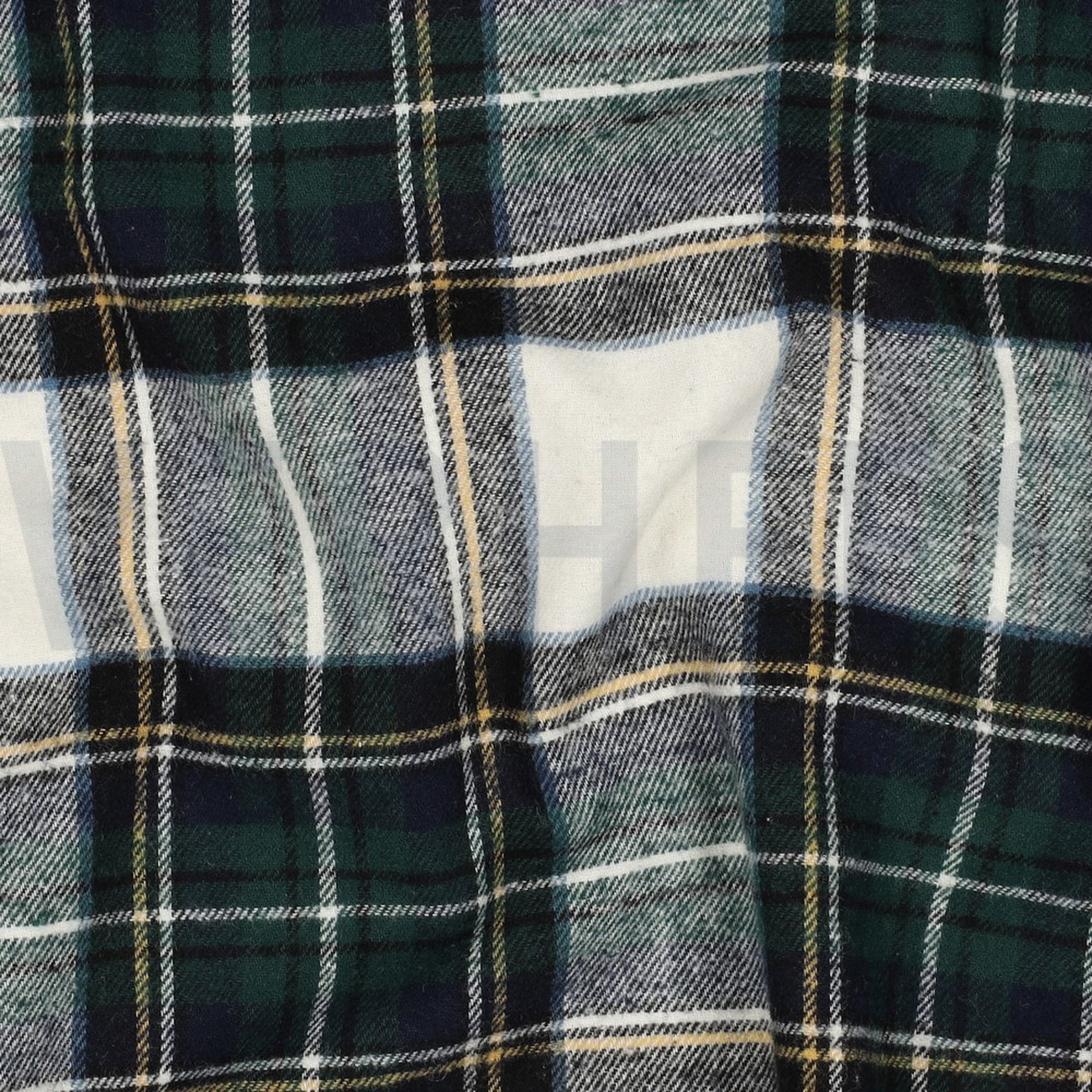 COTTON YARN DYED BRUSHED CHECKS ECRU/NAVY (high resolution) #2