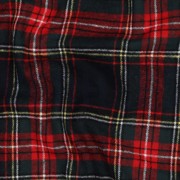 COTTON YARN DYED BRUSHED CHECKS NAVY/RED (thumbnail) #2