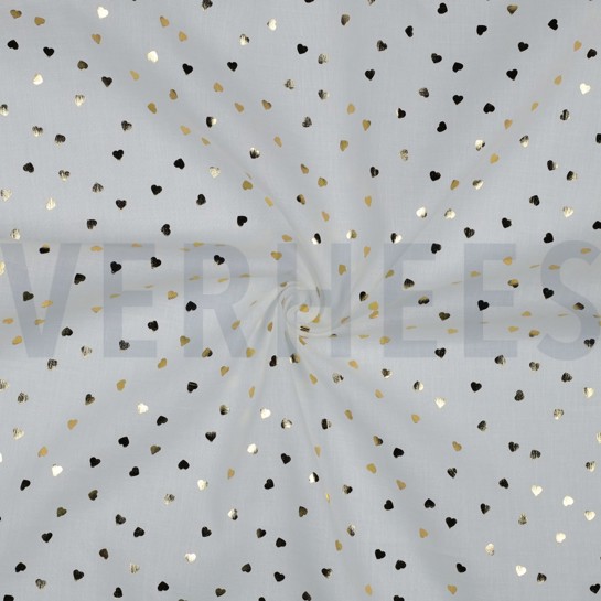 KATOEN FOLIE HARTJES WIT #7