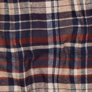 COTTON YARN DYED BRUSHED CHECKS NAVY (thumbnail) #2