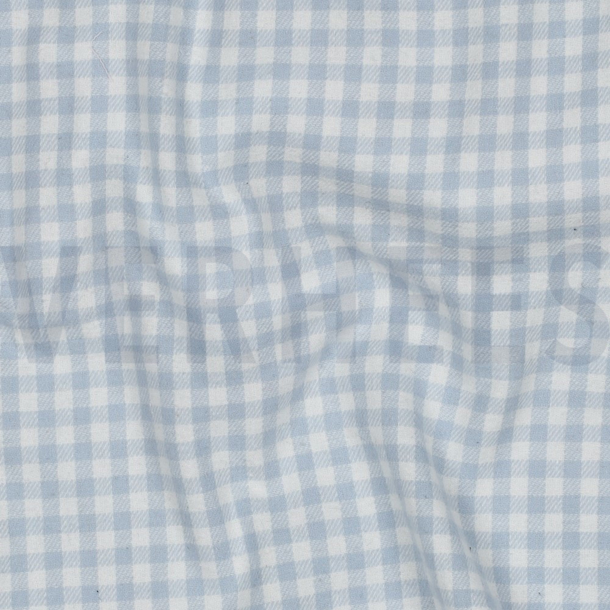 COTTON YARN DYED BRUSHED CHECKS LIGHT BLUE (high resolution) #2