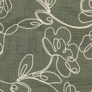 DOUBLE GAUZE EMBROIDERY FLOWERS PICKLE (thumbnail) #2