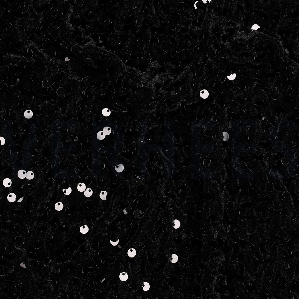 SEQUINS VELVET BLACK #2