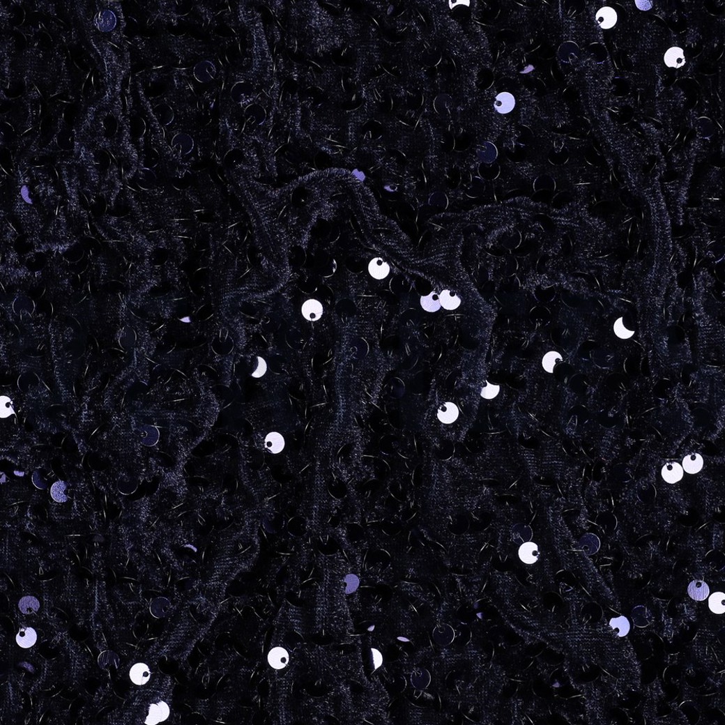 SEQUINS VELVET NAVY #2