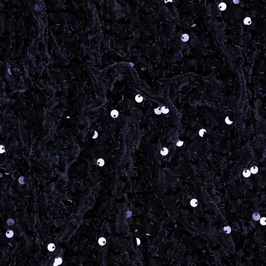 SEQUINS VELVET NAVY #7