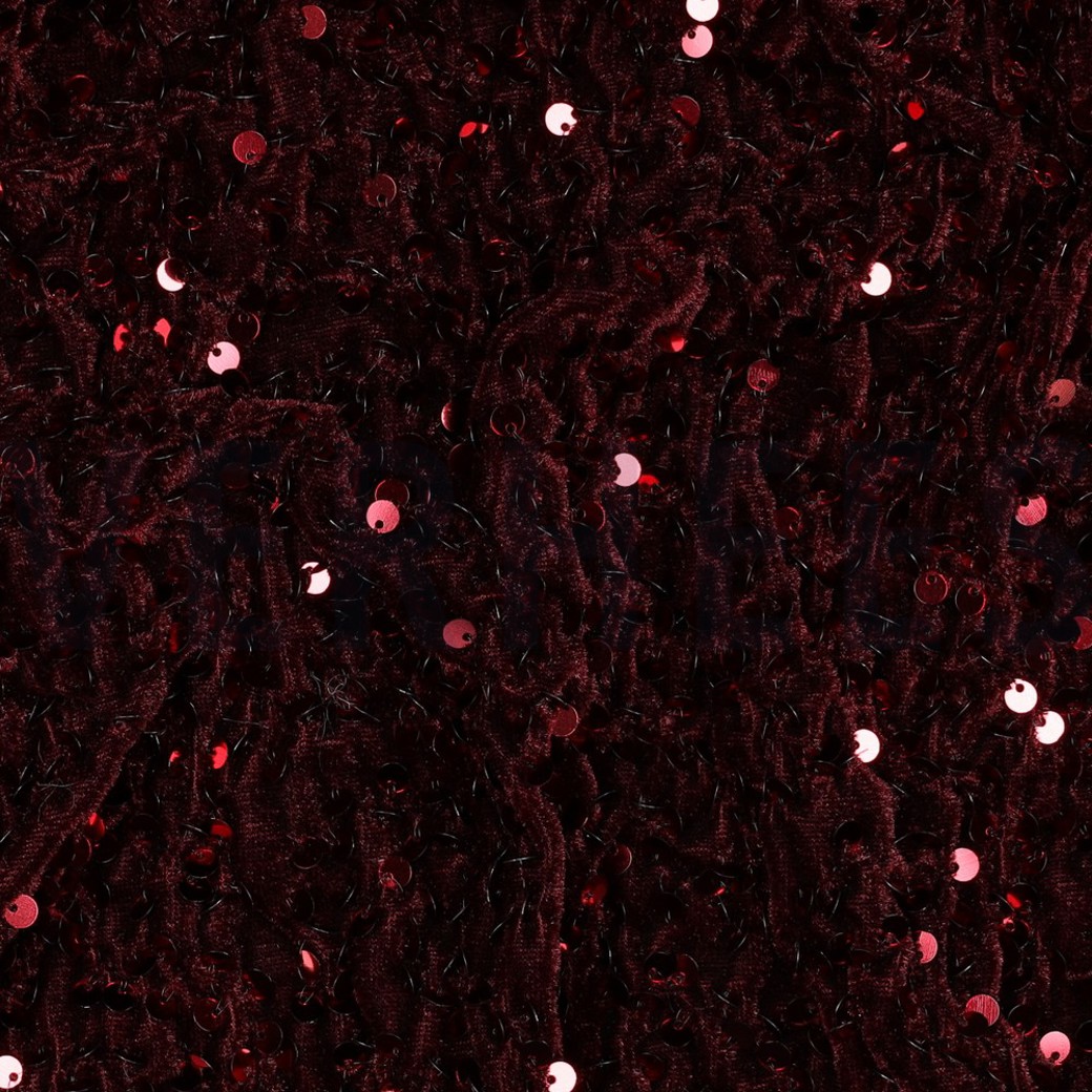 SEQUINS VELVET BORDEAUX #2