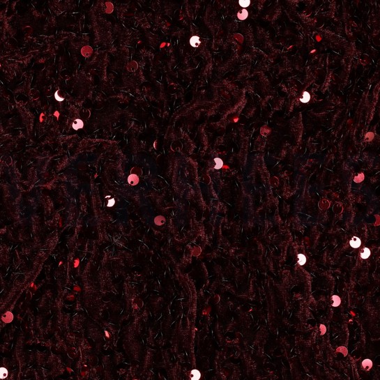 SEQUINS VELVET BORDEAUX #7