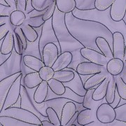 COTTON STEPPED FLOWERS LAVENDER (thumbnail) #2