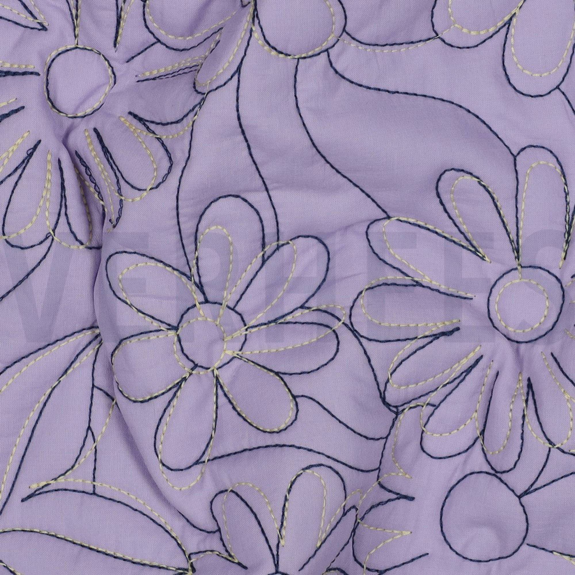 COTTON STEPPED FLOWERS LAVENDER (high resolution) #2