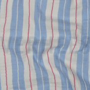 DOUBLE GAUZE YARN DYED STRIPES BLUE (thumbnail) #2