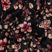 STEPPED VELVET DIGITAL FLOWERS BLACK (thumbnail) #2