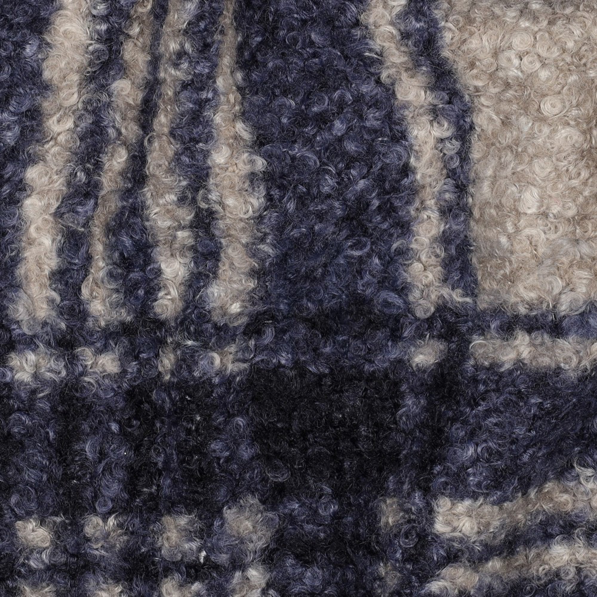 BOUCLE CHECK NAVY (high resolution) #2
