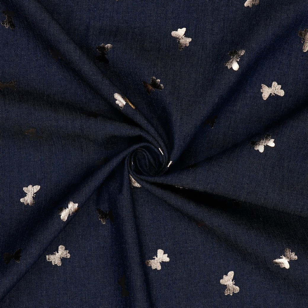 JEANS FOIL BUTTERFLIES JEANS WASHED #2