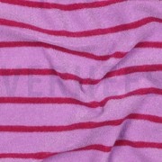 COTTON TOWELLING YARN DYED STRIPES PINK / FUCHSIA (thumbnail) #2