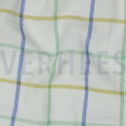 DOUBLE GAUZE YARN DYED CHECKS GREEN (thumbnail) #2