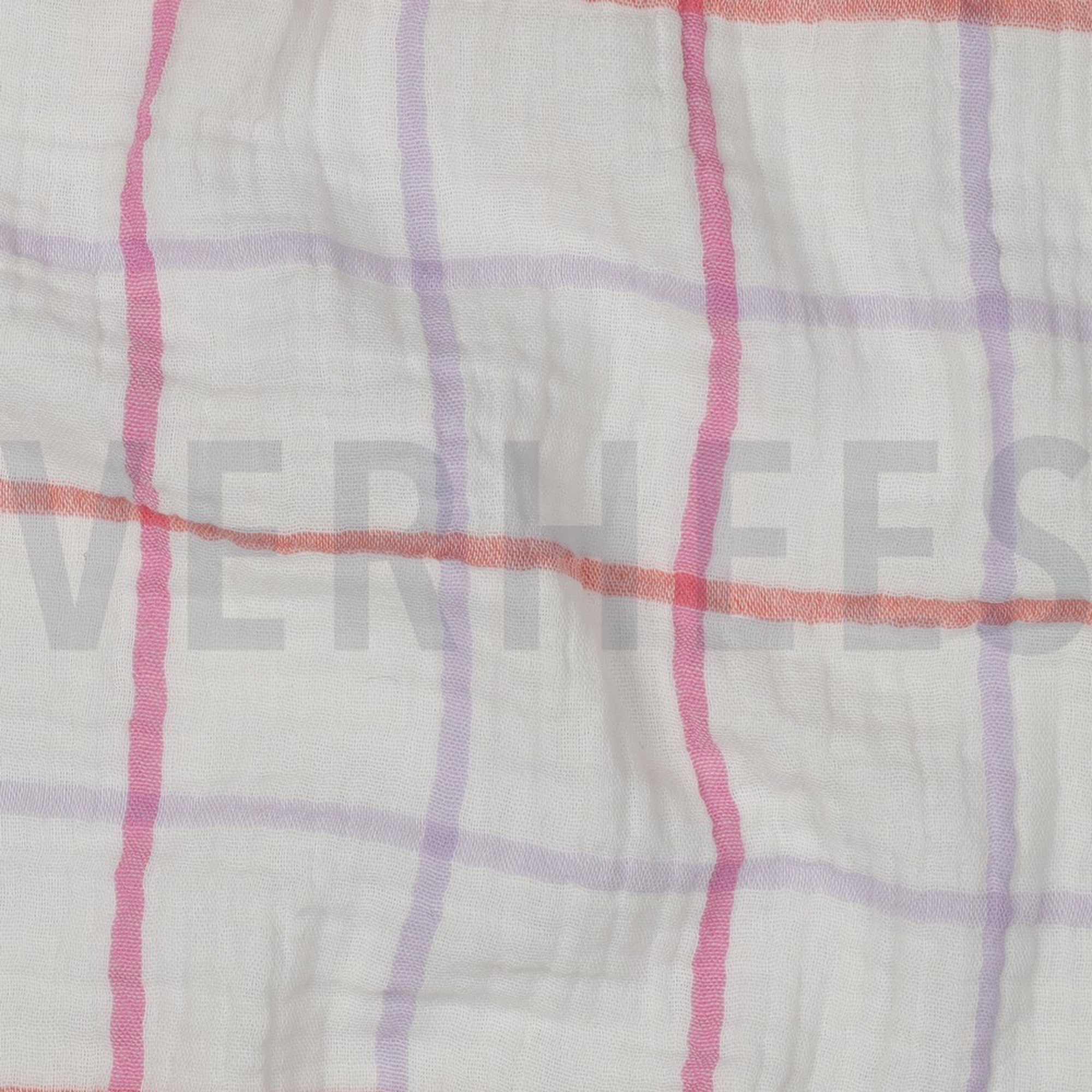 DOUBLE GAUZE YARN DYED CHECKS LAVENDER (high resolution) #2