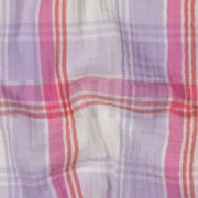 DOUBLE GAUZE YARN DYED CHECKS LAVENDER (thumbnail) #2