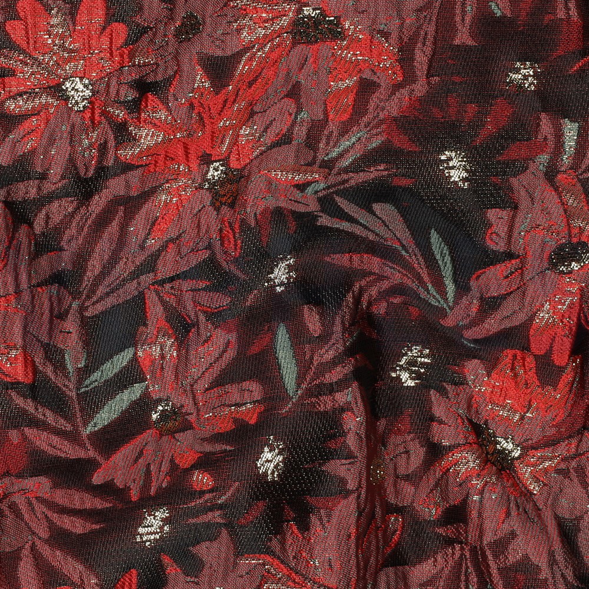 JACQUARD FLOWERS BORDEAUX (high resolution) #2