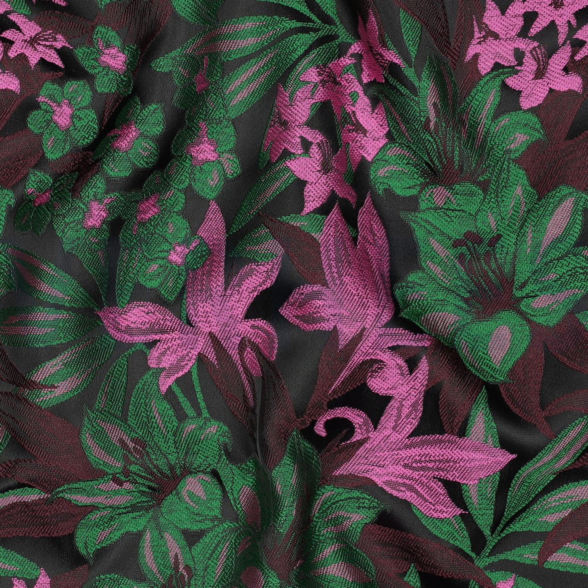 JACQUARD FLOWERS DARK GREEN (high resolution) #2
