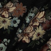 GOBELIN CHENILLE FLOWERS BLACK (thumbnail) #2