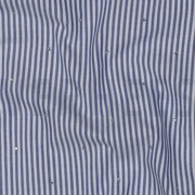 COTTON YARN DYED STRIPES WITH STUDS BLUE (thumbnail) #2