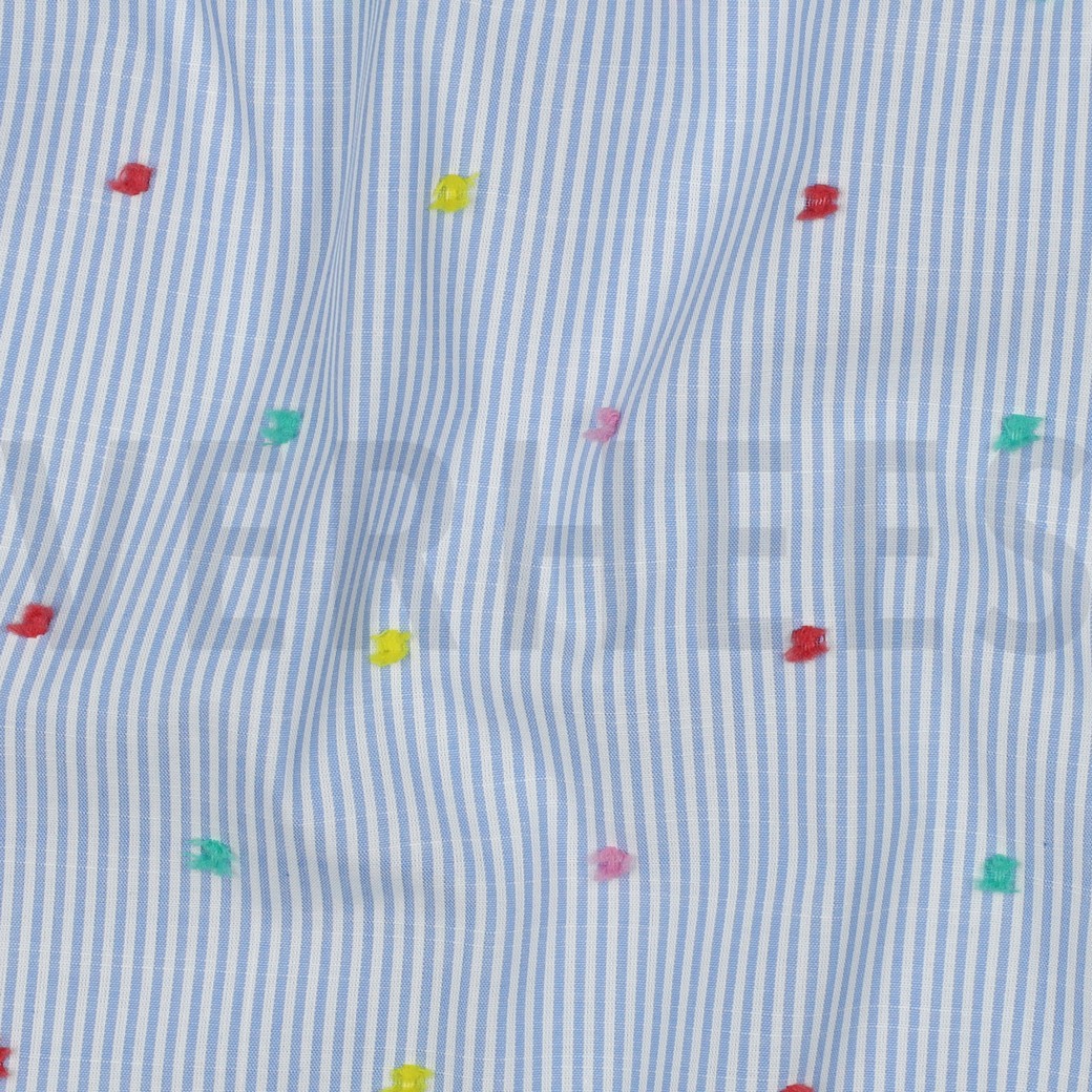 COTTON STRIPES DOBBY BLUE #2