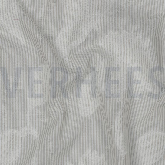 COTTON YARN DYED STRIPES JACQUARD FLOWERS SAND #7