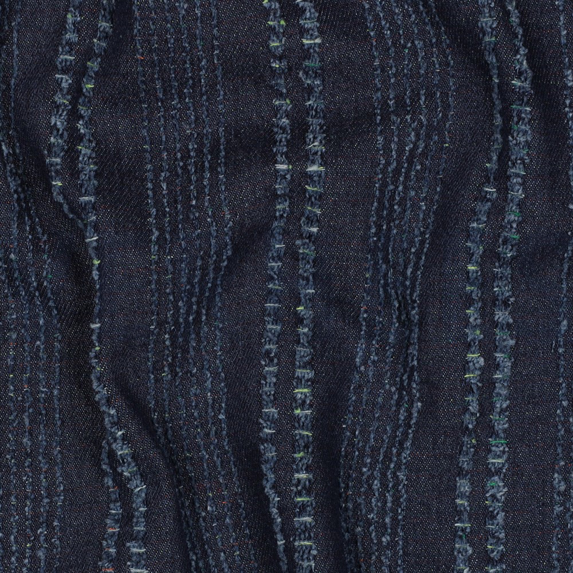 DENIM JACQUARD DISSTRESSED STRIPES INDIGO (high resolution) #2