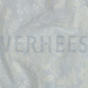 COTTON VOILE EMBROIDERY FLOWERS TWO-SIDED SCALLOP WHITE (thumbnail) #2