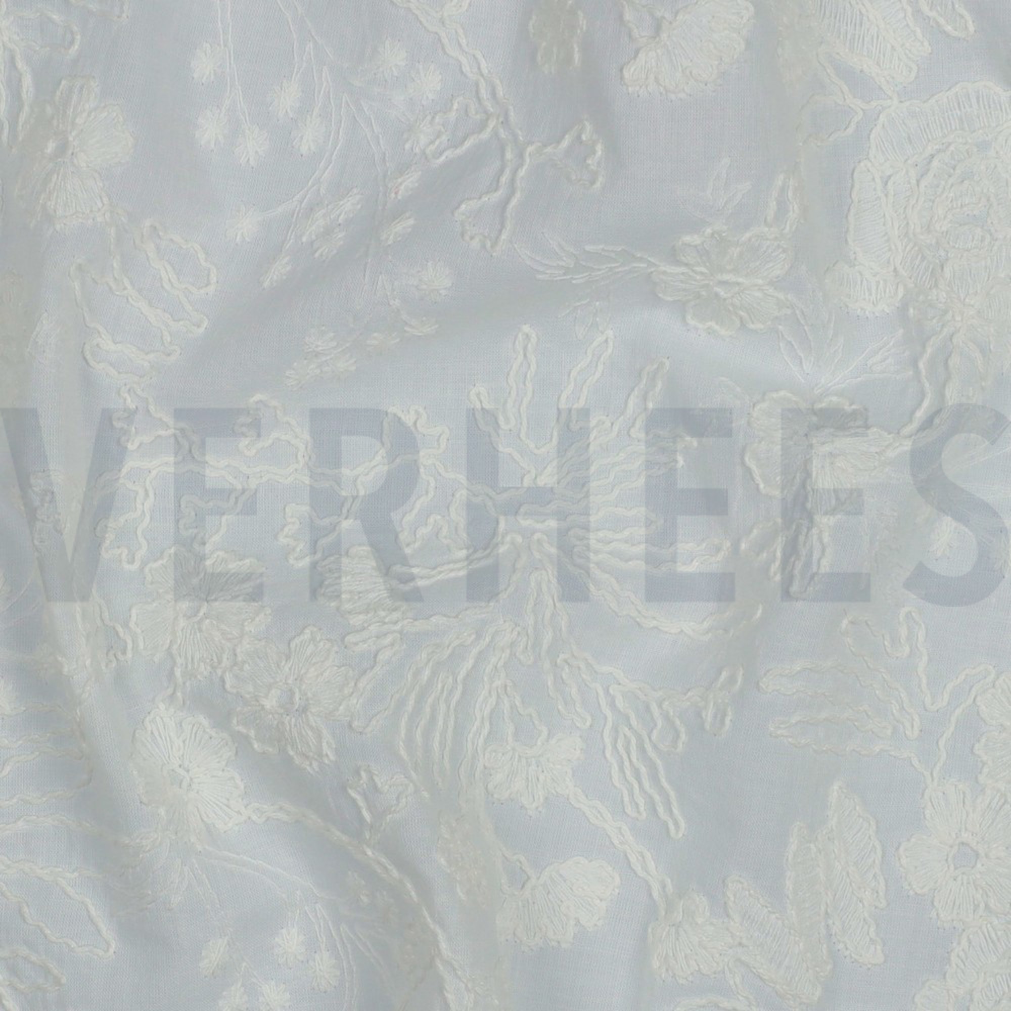 COTTON VOILE EMBROIDERY FLOWERS TWO-SIDED SCALLOP WHITE (high resolution) #2