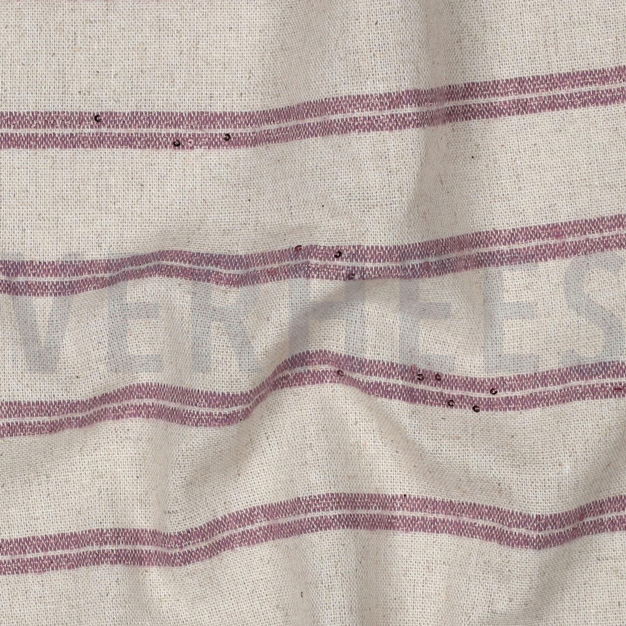 LINEN STRIPES LUREX SEQUINS DARK BLUSH (high resolution) #2