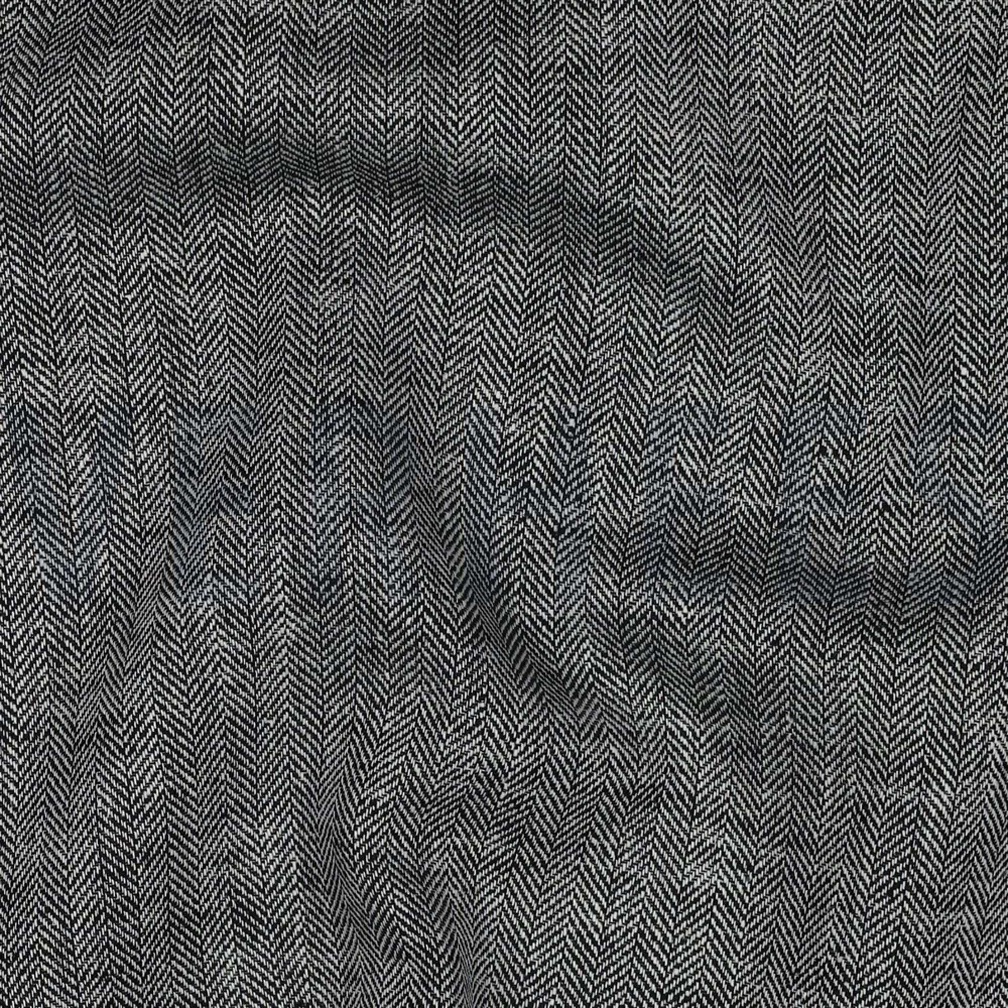 LINEN COTTON HERRINGBONE BLACK (high resolution) #2