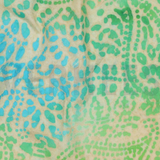 HANDCRAFTED BATIK VISCOSE GREEN #7