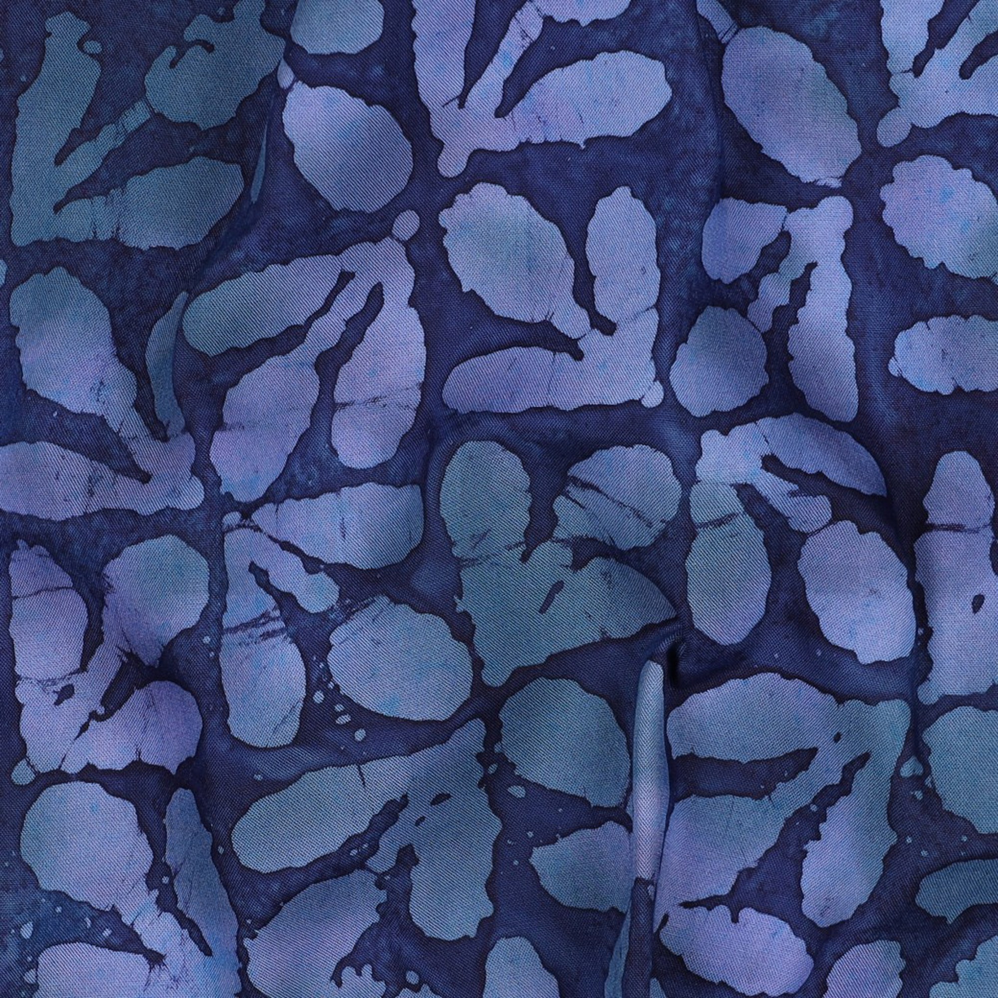 HANDCRAFTED BATIK VISCOSE NAVY (high resolution) #2