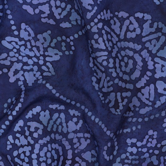 HANDCRAFTED BATIK VISCOSE NAVY #7