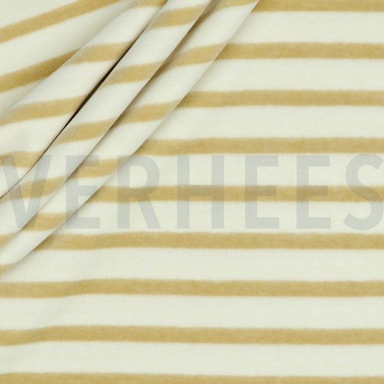 NICKY VELOURS YARN DYED STRIPES ECRU / SAND #7