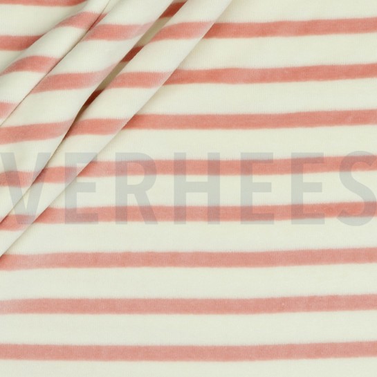 NICKY VELOURS RAYURES TEINTES FIL ROSE POUDRÉ #7